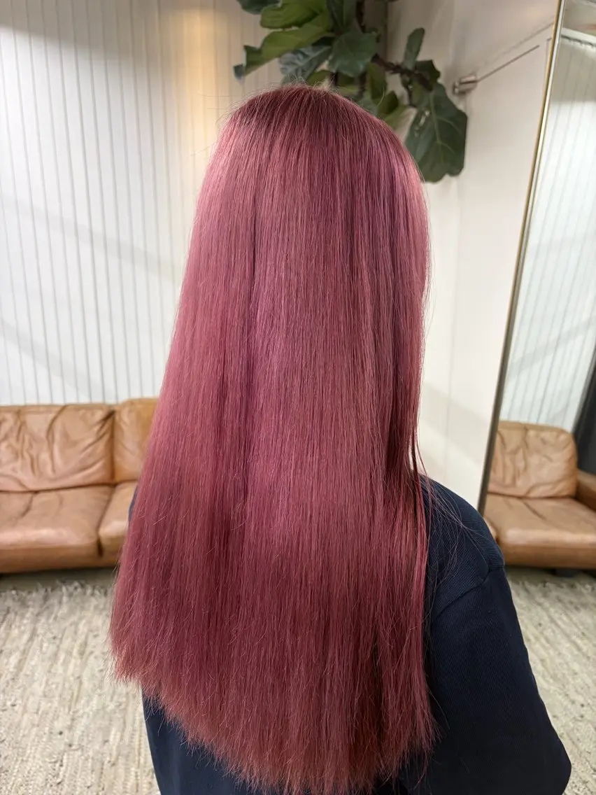 ロング ヘアカラー しの/酸性ストレート /カラーのヘアスタイル