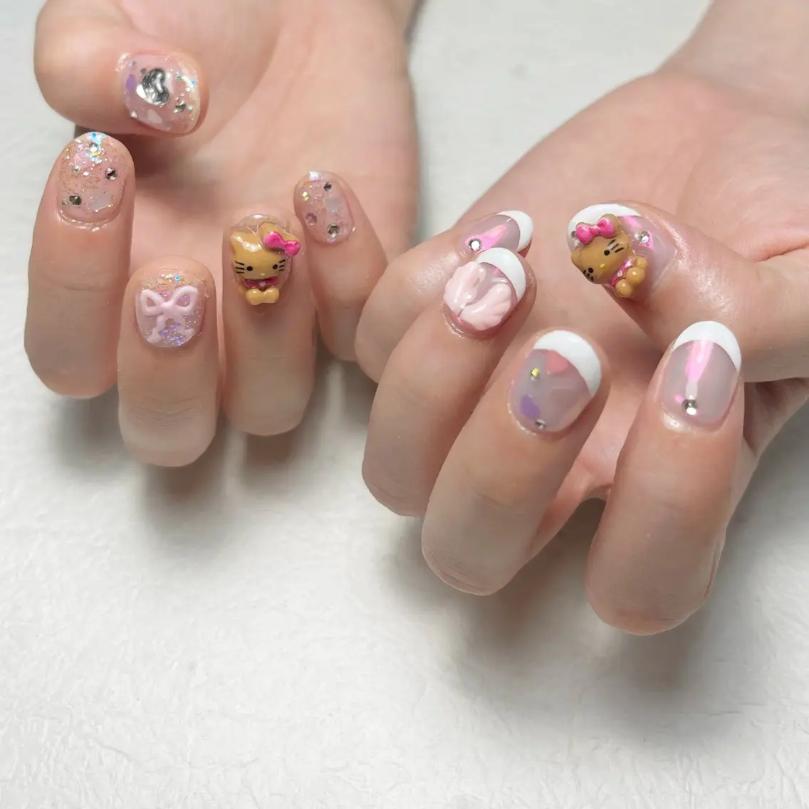 ネイル アートネイル フットネイル ジェルネイル キラキラネイル 韓国ネイル ハンドネイル Y nail なんば堀江店のネイルデザイン