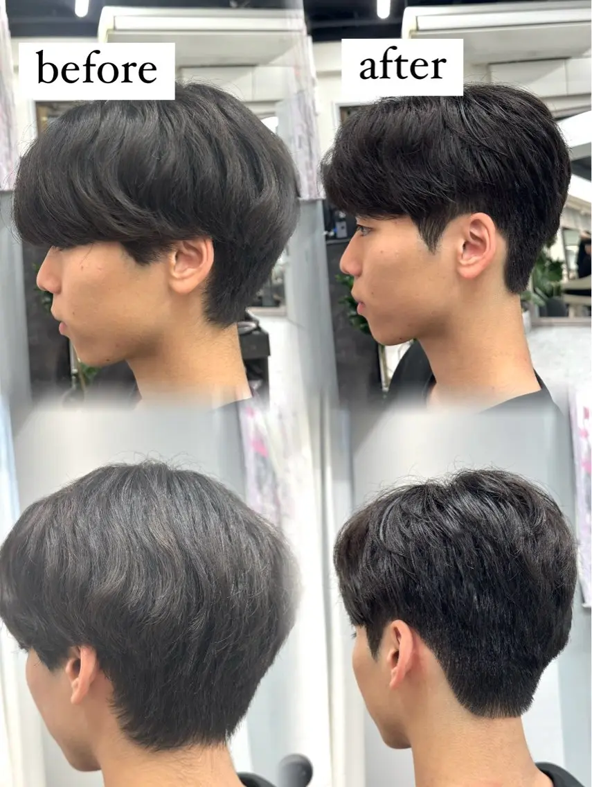 メンズ 可愛い顔周りカット お任せください✨中川のヘアスタイル