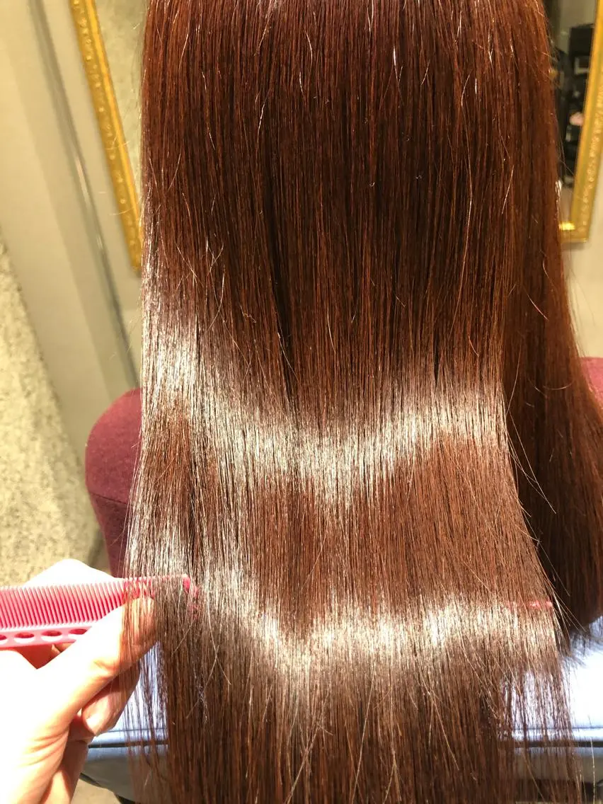 🔴【ブリーチしててもOK🙆♀️】酸性縮毛矯正➕TOKIOトリートメント付きの写真