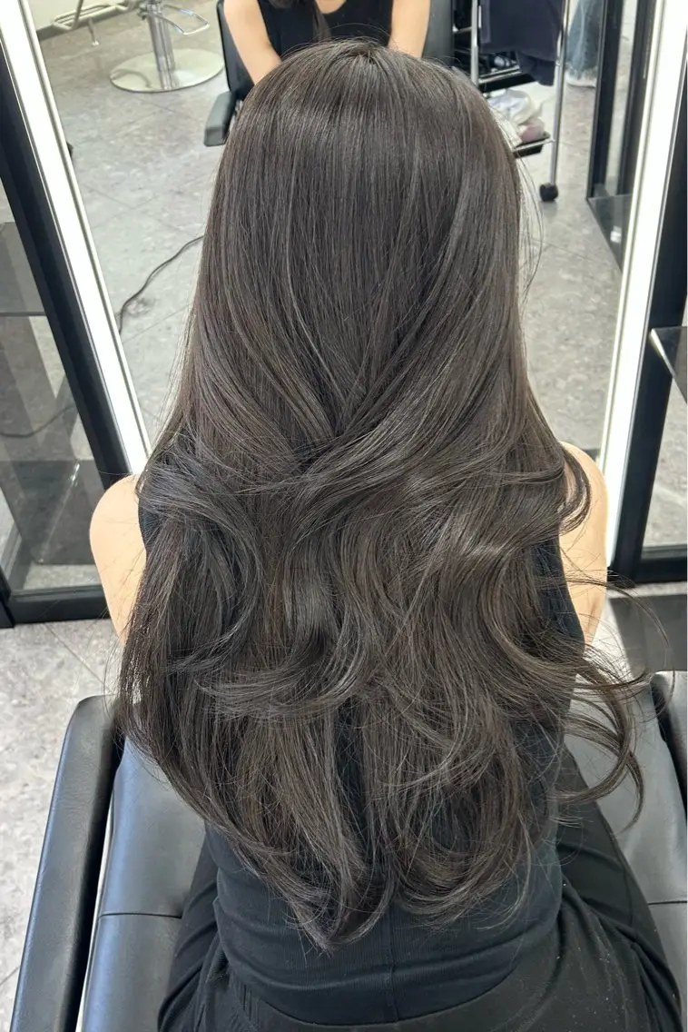 ロング カラー nanaka 🤍韓国ワンホンヘアのヘアスタイル