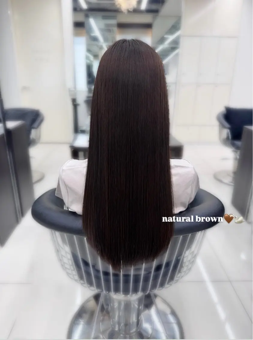 ロング ヘアカラー つや髪ᰔᩚ暖色 カラーYui🩰のヘアスタイル