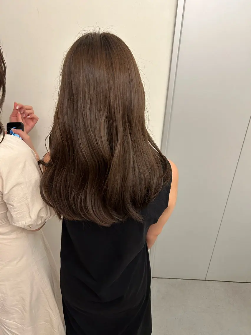 ロング ヘアカラー トリートメント 【銀座】艶髪/上品な カラー特化/涼のヘアスタイル