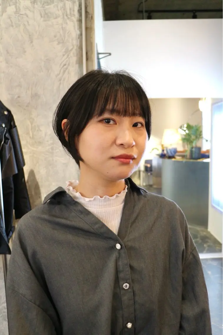 ショート ショートヘア 奥村 珠実のヘアスタイル