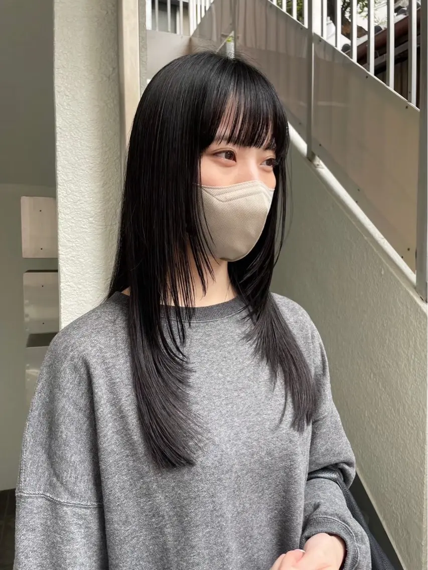 ロング トリートメント ヘアカラー ‎🤍ともえ‎🤍 /レイヤーカット🧸のヘアスタイル
