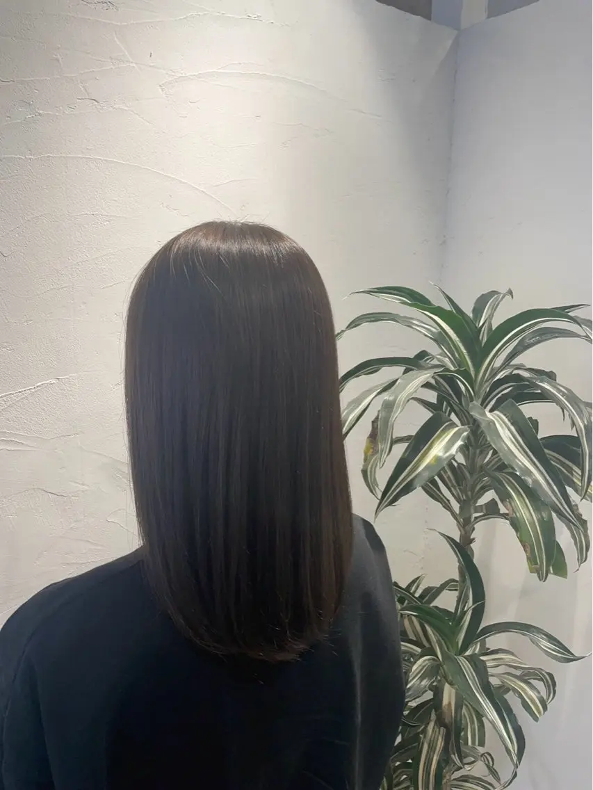 ミディアム カラー ブラウンカラー Cadre新小岩🫧 栗原葵のヘアスタイル
