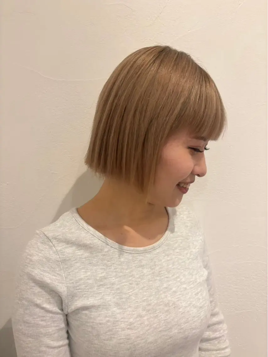 ショート 赤み消しカラー 🩵かりんのヘアスタイル
