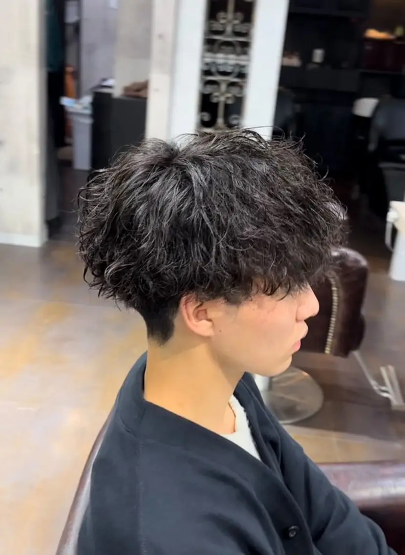 パーマ メンズ 小川 恭加のヘアスタイル