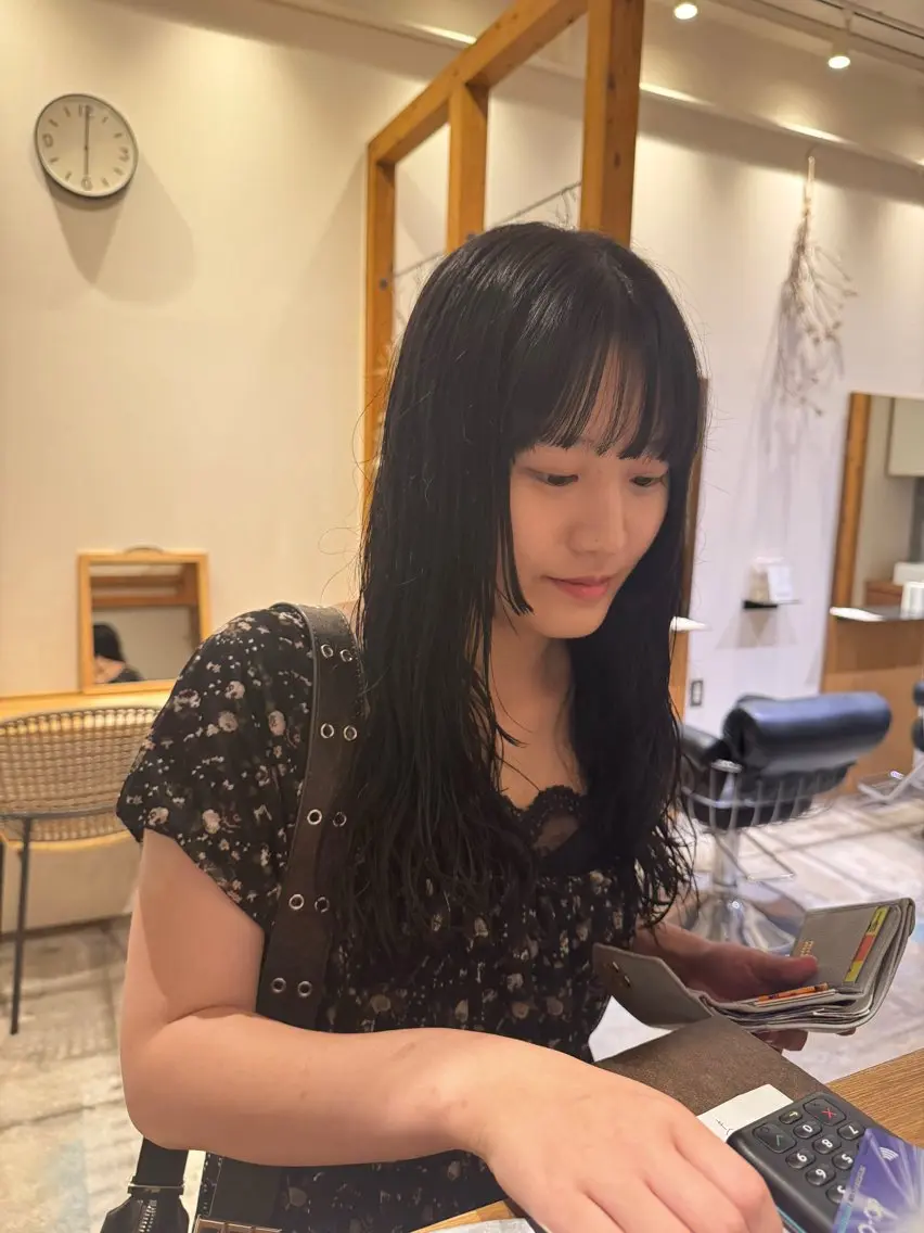 ロング パーマ パーマ トリートメント ENIF 大島 芽生のヘアスタイル