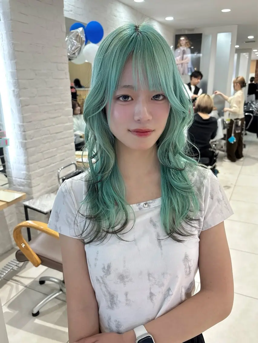 ロング ヘアカラー トリートメント 🦋森田さち /ハイトーン🦋のヘアスタイル