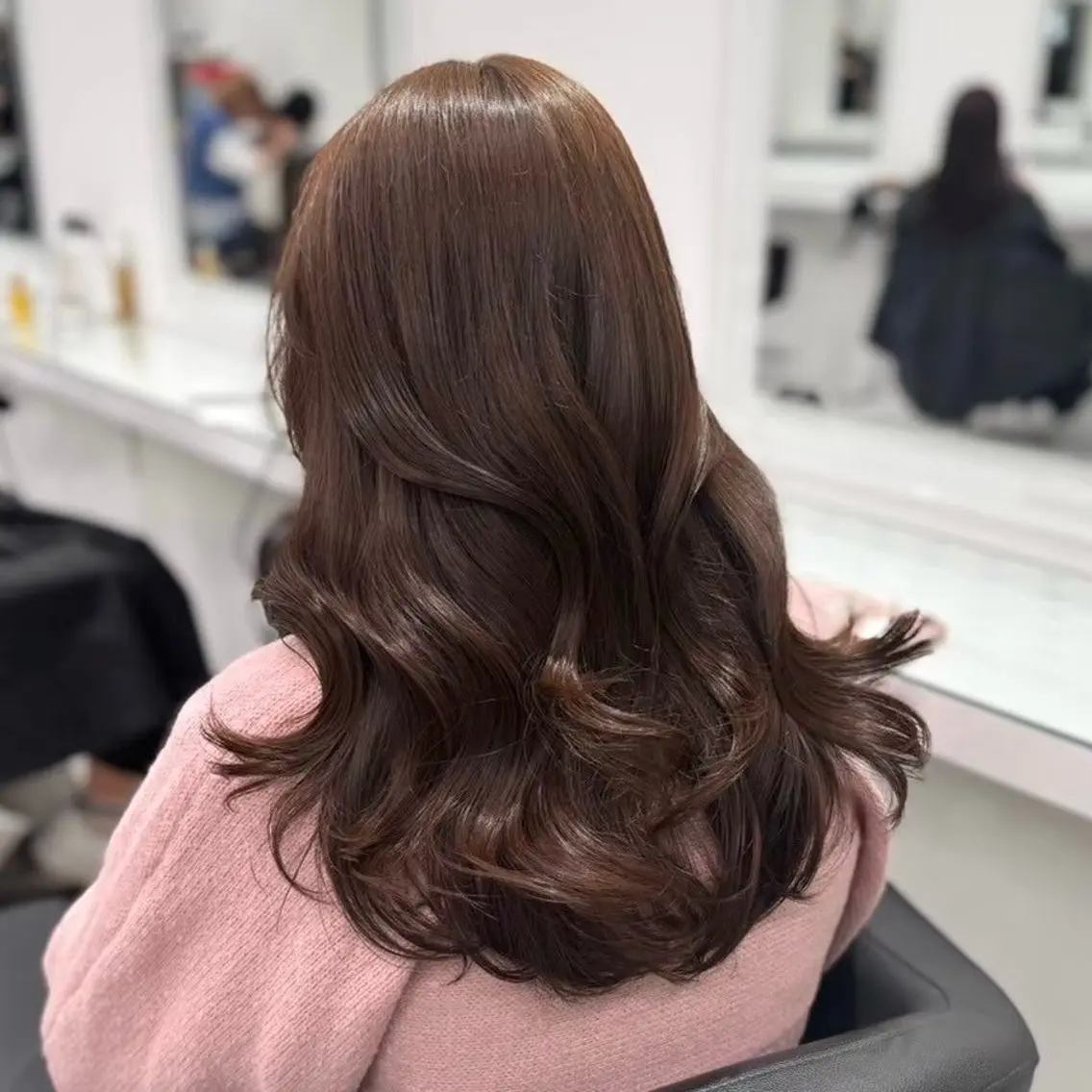 カラー 🍒ブリーチなし🍒 暖色🍒YUUNAのヘアスタイル