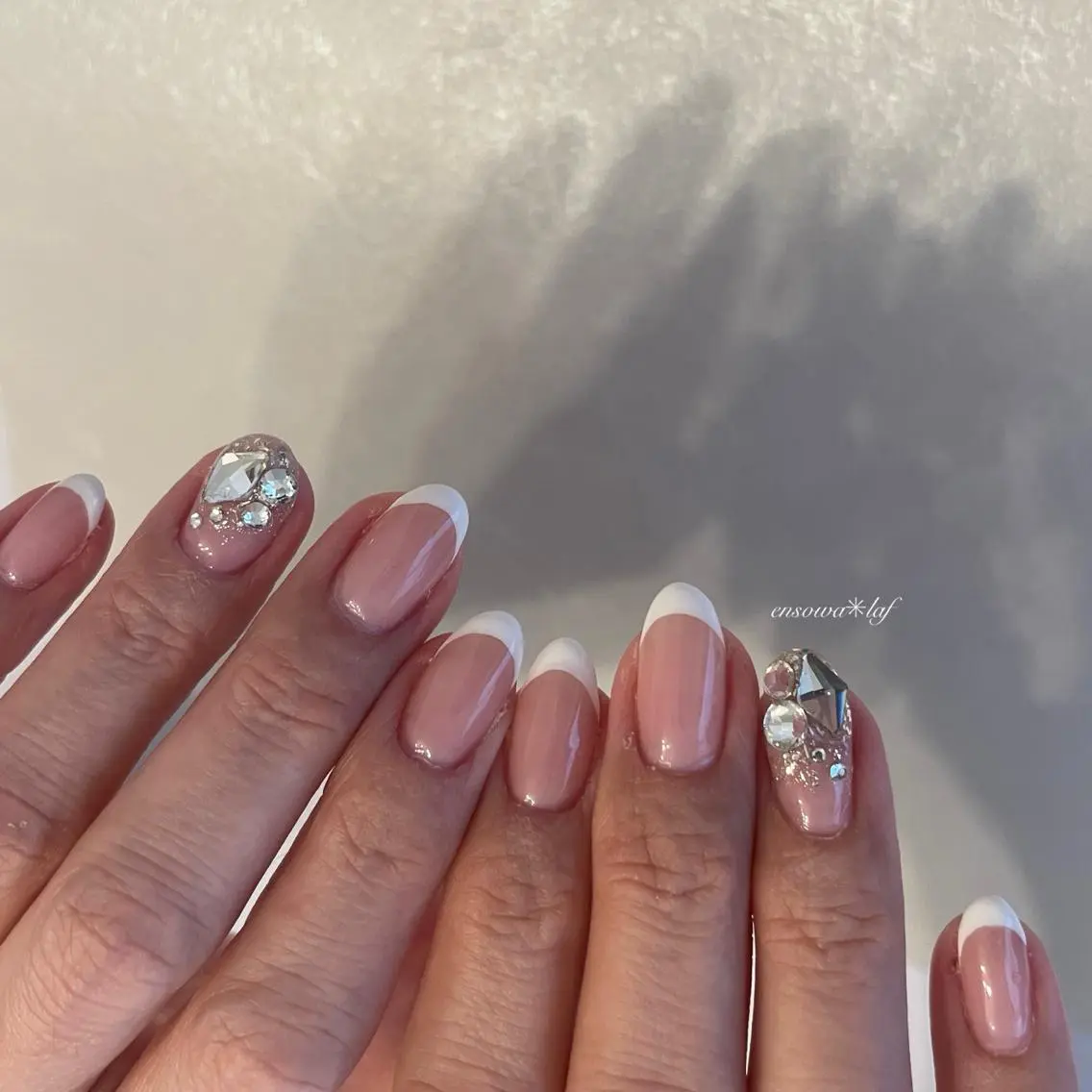 ネイル アートネイル オーロラネイル クリアネイル フレンチネイル ジェルネイル ensowa✱laf NAILのネイルデザイン