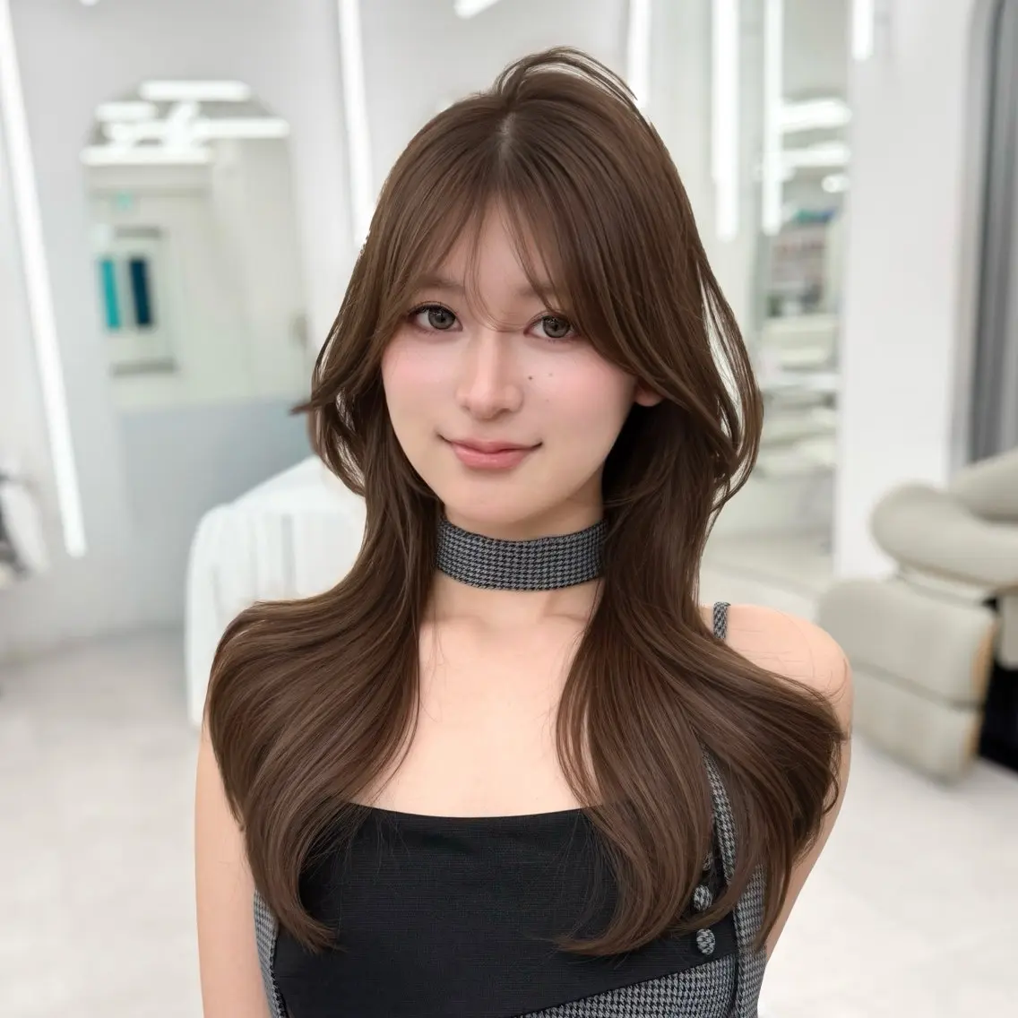ロング カラー 透明感カラー 韓国風ヘア レイヤーカット 似合わせカット カット ヘアカラー トリートメント 韓国レイヤー× 顔まわり🕊️テルのヘアスタイル