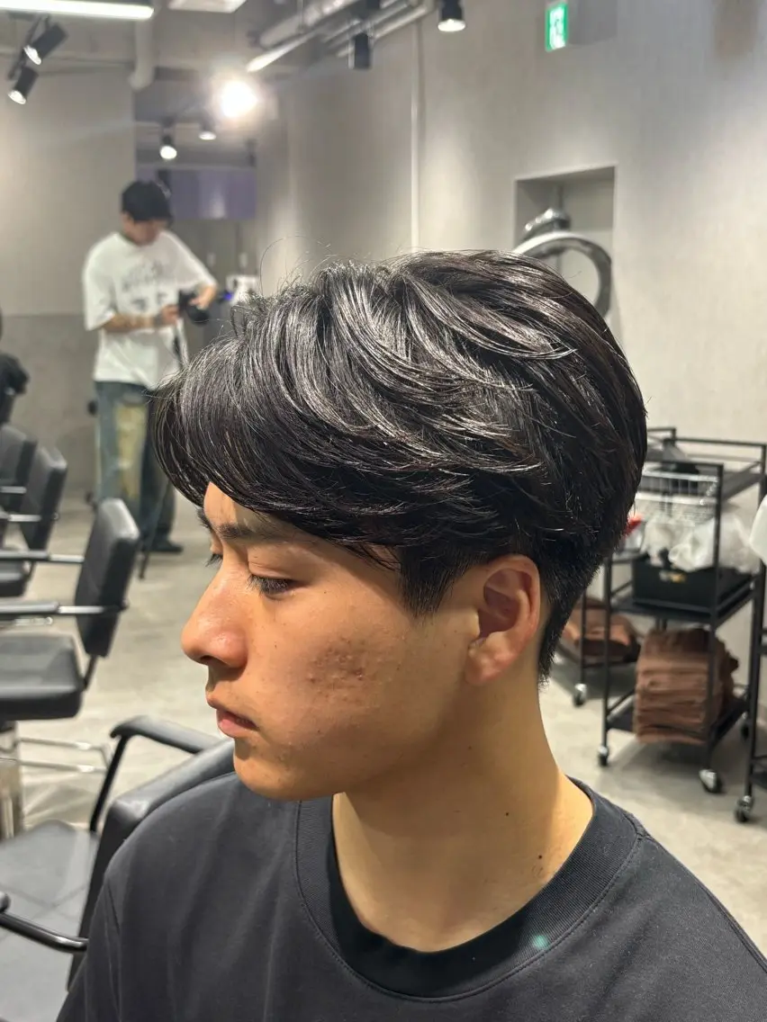 メンズ カット パーマ メンズカラー特化 🔥Reoのヘアスタイル