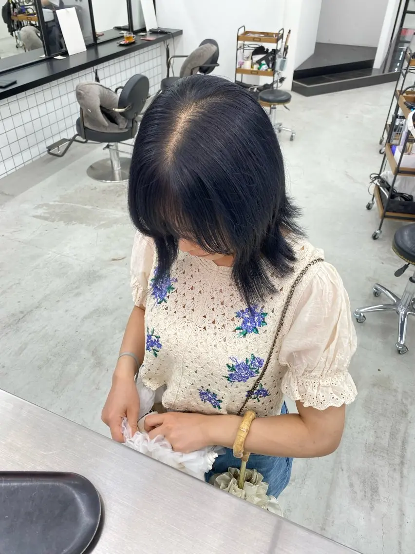 ミディアム カラー ヘアカラー トリートメント 矢場町/暖色 /chinatsuのヘアスタイル