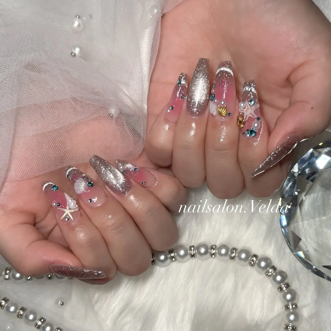 ネイル チークネイル フレンチネイル ハンドネイル 💎Rina💎 プライベートサロン✨のネイルデザイン