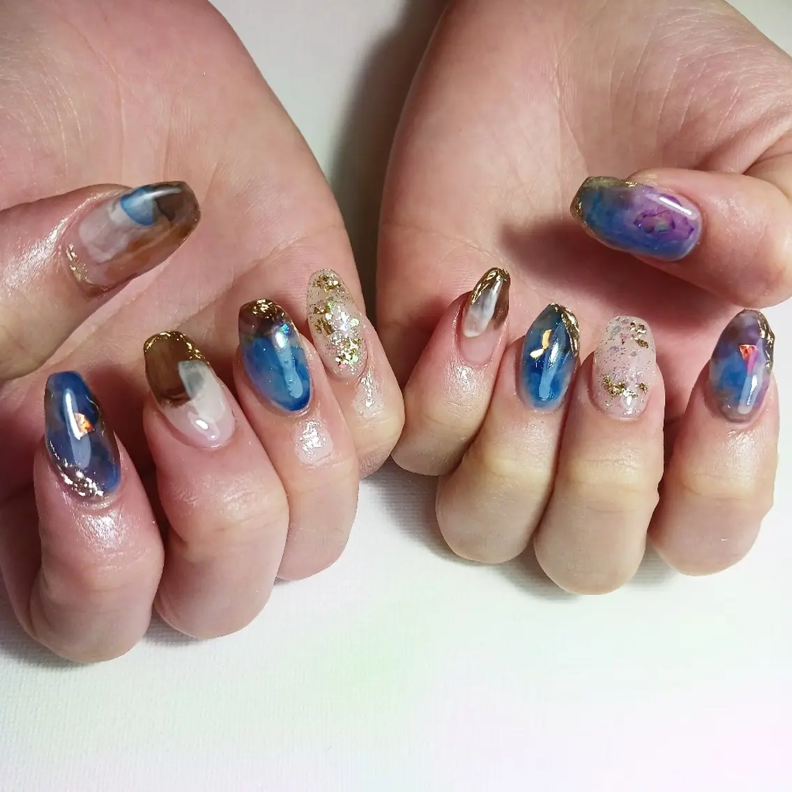 ネイル ジェルネイル 持ち込み ニュアンスネイル ショートネイル ハンドネイル owlnail /持込みデザイン専門のネイルデザイン