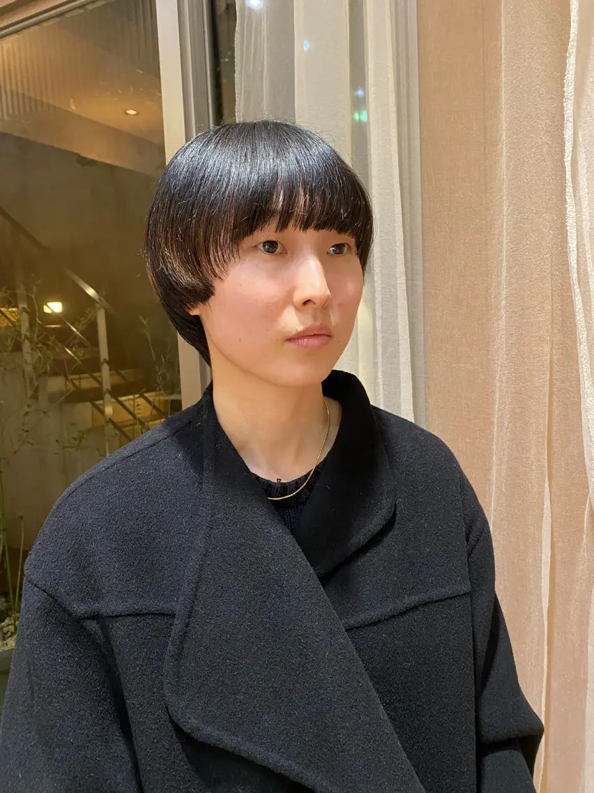 ショート ショートヘア カット パーマ 大人可愛い♡コテ巻き パーマ🌼杉田 萌恵のヘアスタイル