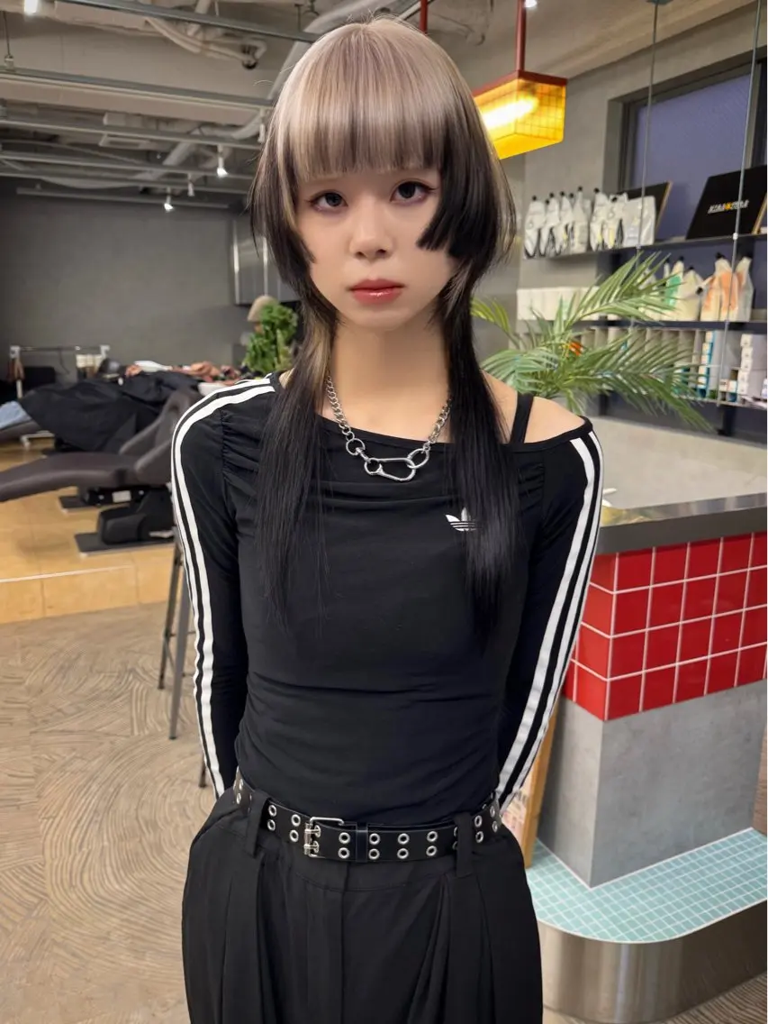 ロング カラー カット ヘアカラー トリートメント ヘアセット 🧡色落ちまで2度 楽しめる🧡ヨシキのヘアスタイル