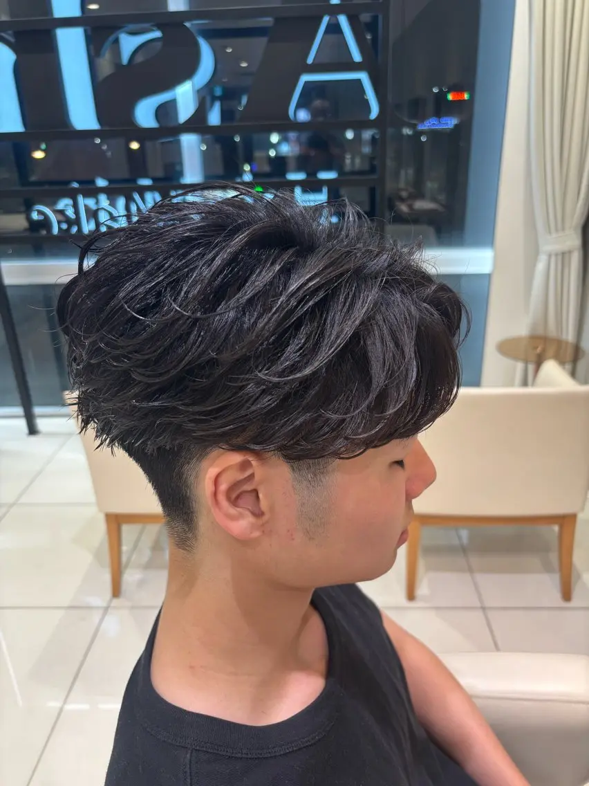 ショート パーマ メンズ カット パーマ 💠メンズ縮毛矯正 /パーマ💠林慶太のヘアスタイル