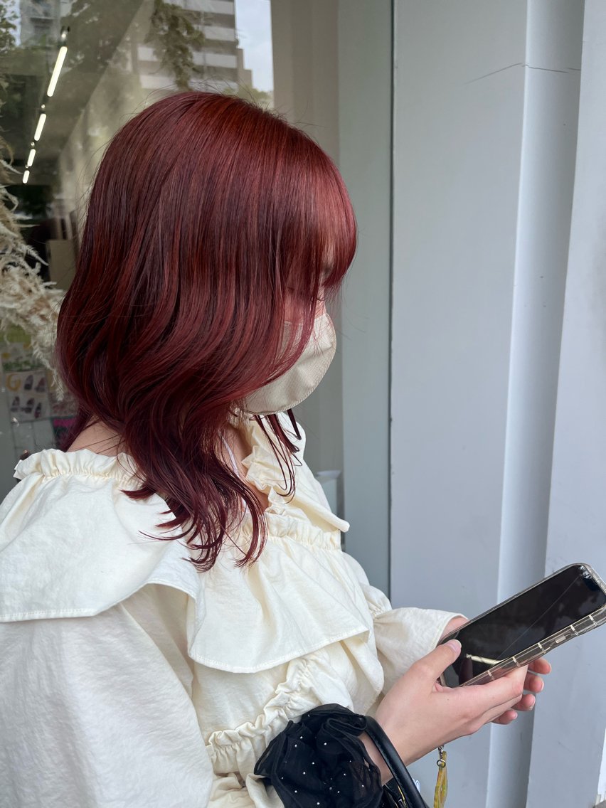 セミロング カット ヘアカラー co-kyu コキュウのヘアスタイル