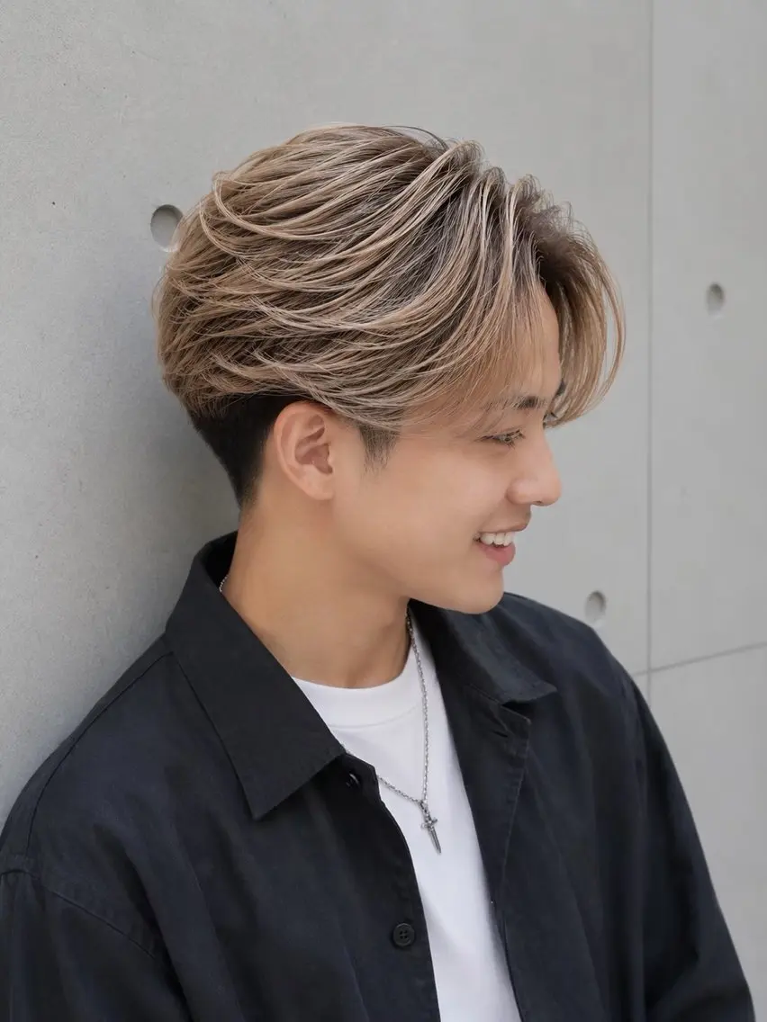 カラー メンズ カット ヘアカラー 宇梶 千愛のヘアスタイル