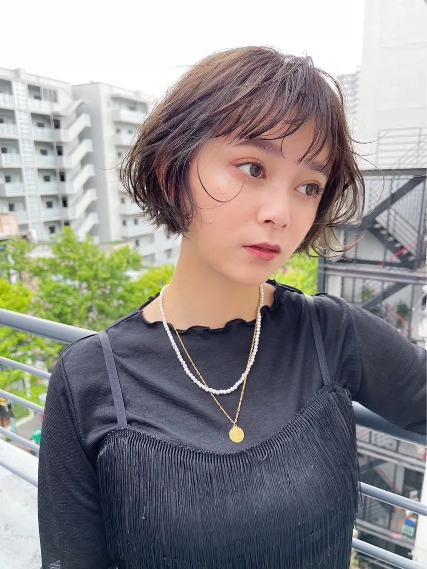 ショート カラー ショートヘア GiseL ジゼル六本松のヘアスタイル