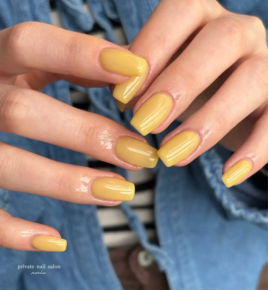 ネイル カジュアル フレンチネイル マグネットネイル ミラーネイル ニュアンスネイル ハンドネイル mocha nailのネイルデザイン