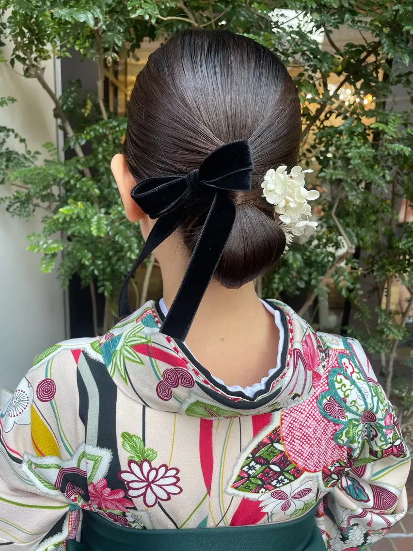 セミロング ヘアアレンジ 卒業式のヘアスタイル ✟ Reira ¦ ヘアセット¦レイヤーのその他イメージ