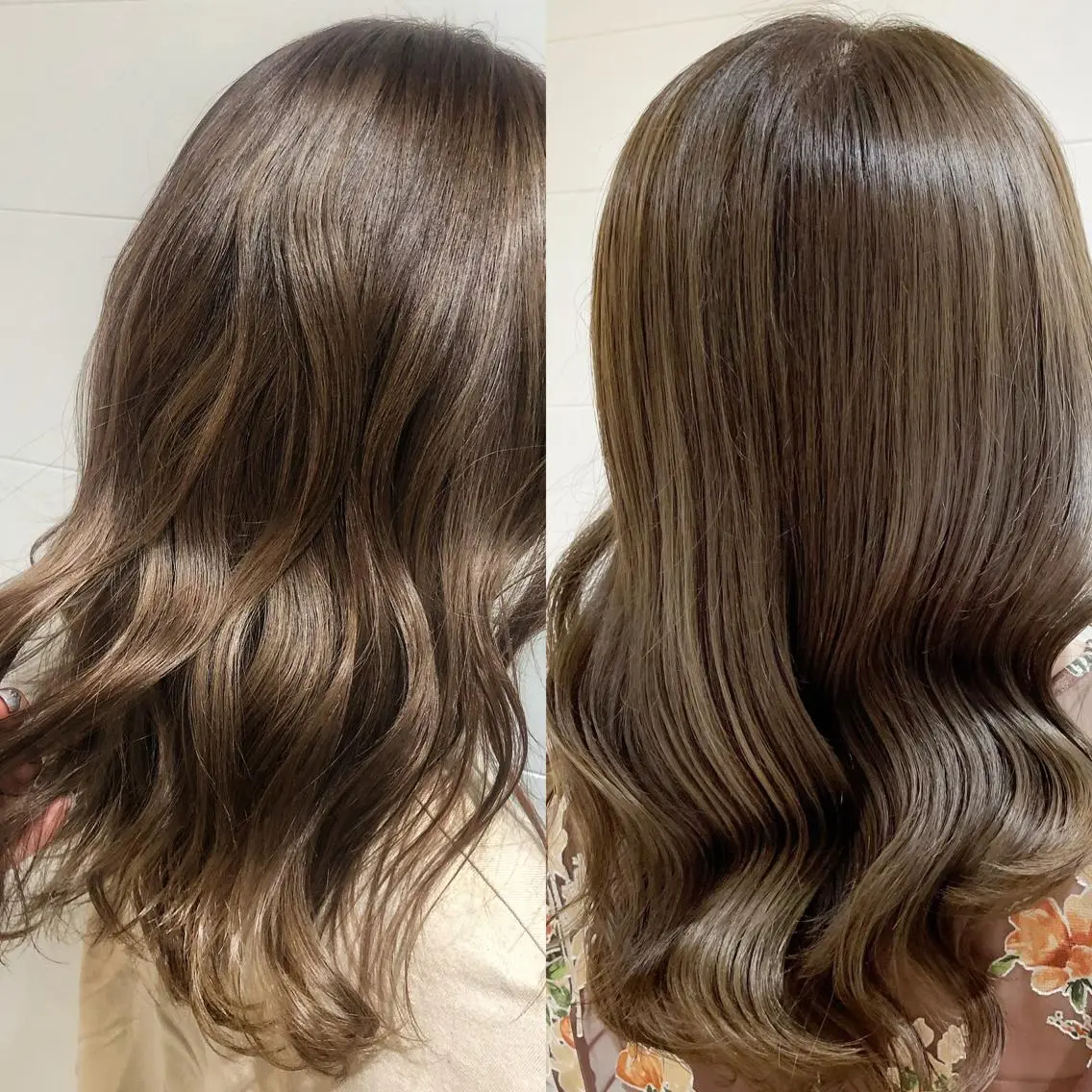 セミロング カラー カット ヘアカラー まつげ兼任しもさこ 🌟レイヤー得意のヘアスタイル
