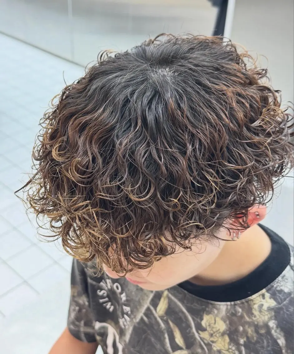 ショート パーマ カット パーマ fifth 児玉達哉 当日予約🙆のヘアスタイル