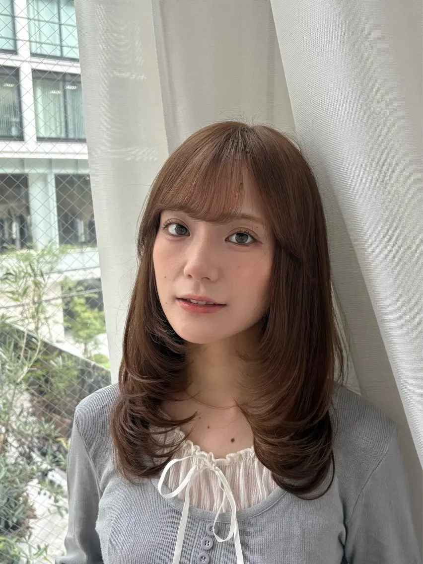 ミディアム きょうか🎀 カラーモデル募集中のヘアスタイル