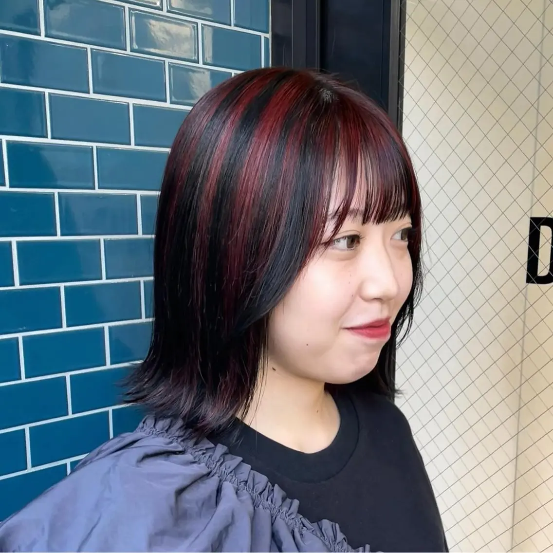 ミディアム カラー ハイライトカラー ハイライト ユウナ🎀レイヤー/ 暖色カラーのヘアスタイル