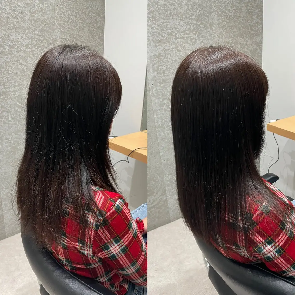 セミロング カラー イルミナカラー トリートメント 髪質改善ヘアケア 艶髪特化/上田のヘアスタイル