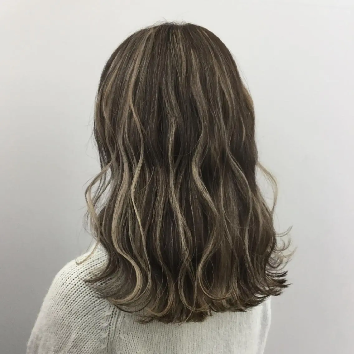 セミロング カラー 艶髪サラサラカラー 🌈前原健吾のヘアスタイル