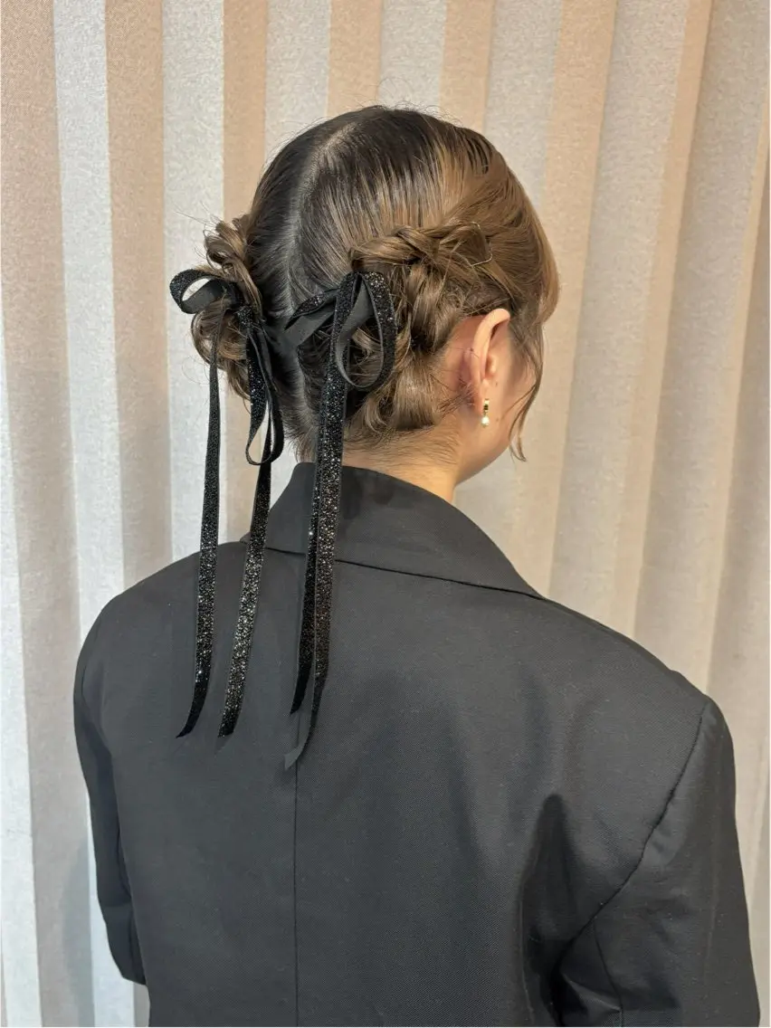 ヘアアレンジ ヘアセット Mila hinaのヘアスタイル