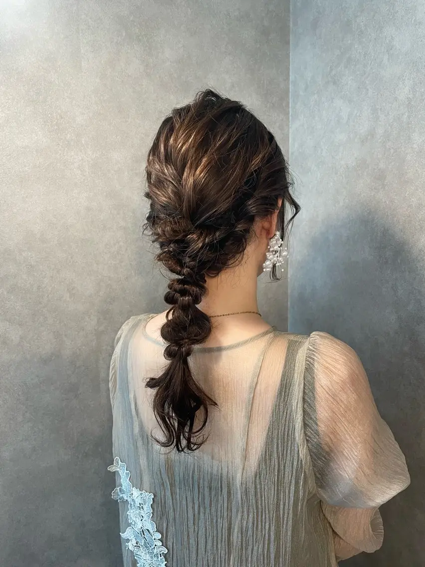 ヘアアレンジ ✨梅田酸性ストレート 💖NATSUKOのヘアスタイル