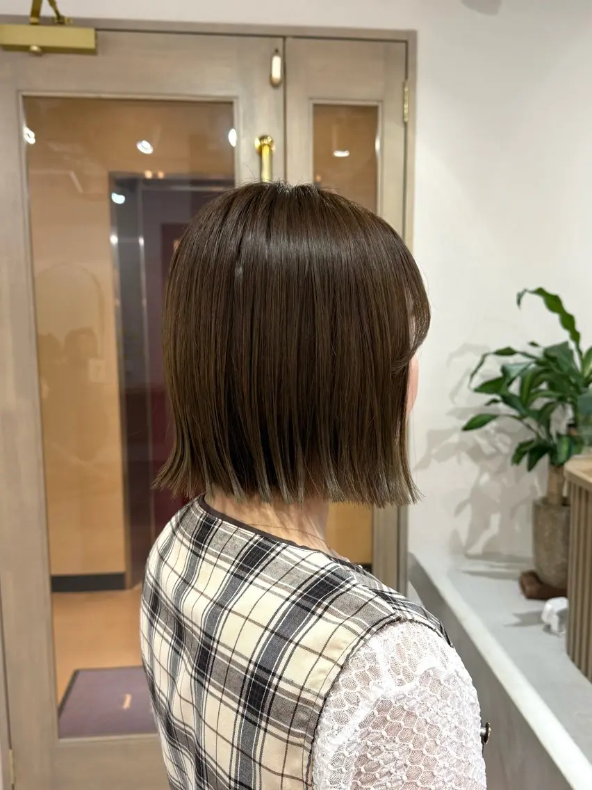 ミディアム ボブ カット トリートメント AYANA🫧酸性 縮毛/艶髪TR🫧のヘアスタイル
