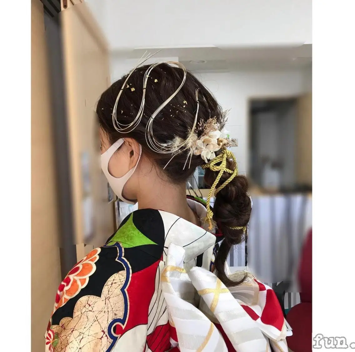 成人式振袖着付け＆ヘアセットの写真