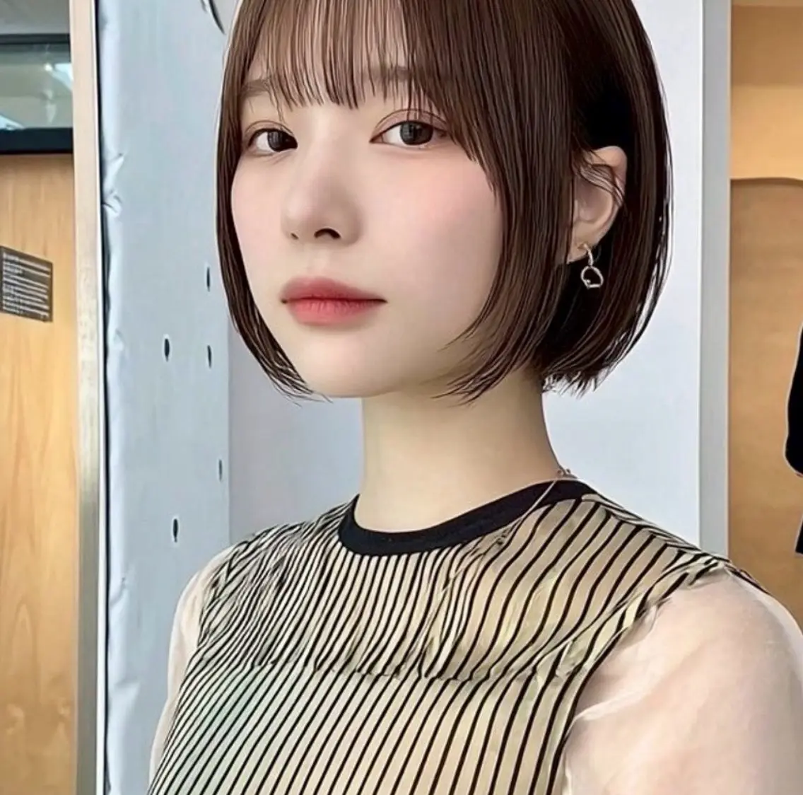 ショート カラー ヘアカラー 岡脇 士恩✂️のヘアスタイル