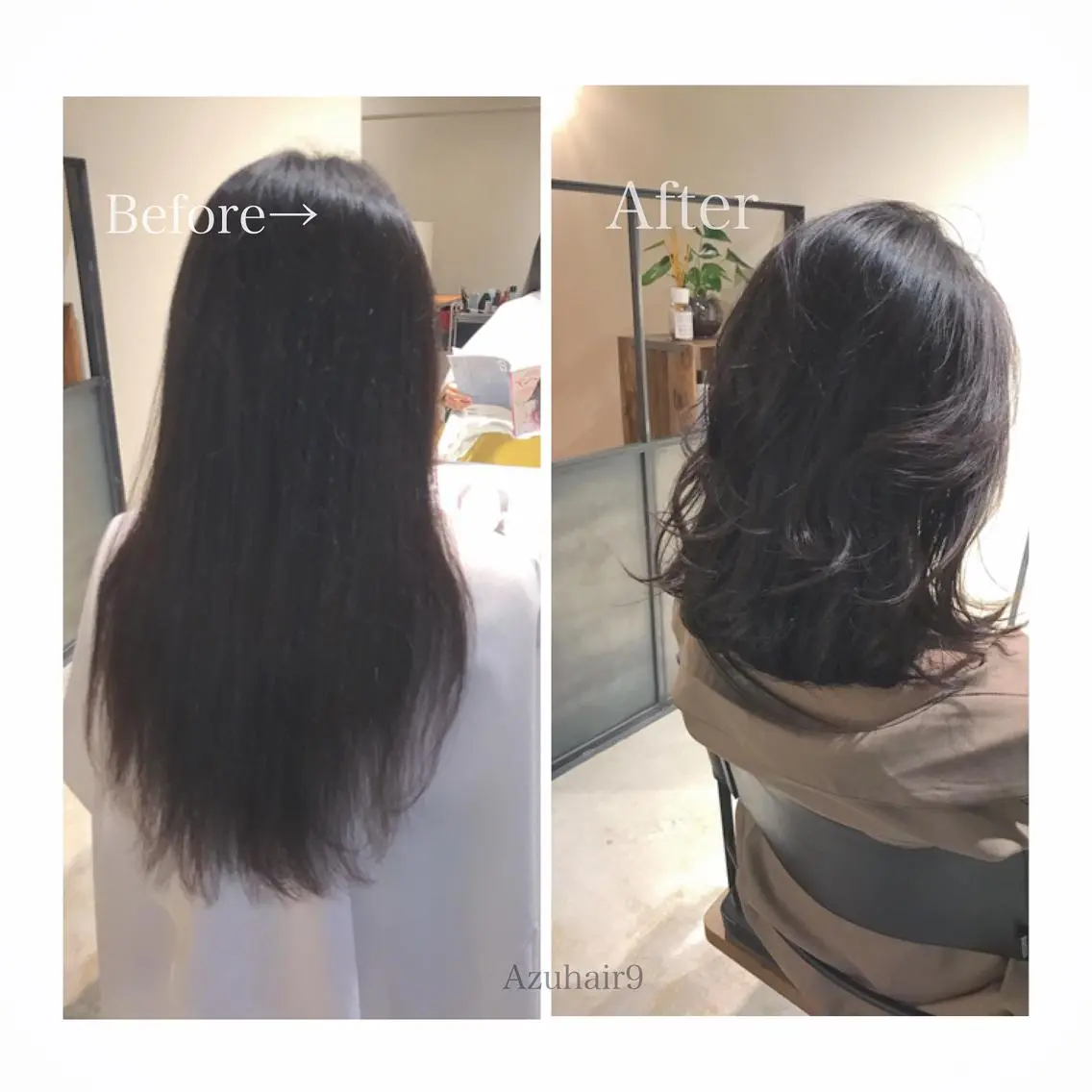 ミディアム RHAIRSALON 西山梓のヘアスタイル