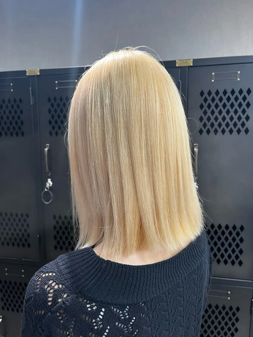 カラー ブロンド 【‪カット550円】 🌟ユズハのヘアスタイル