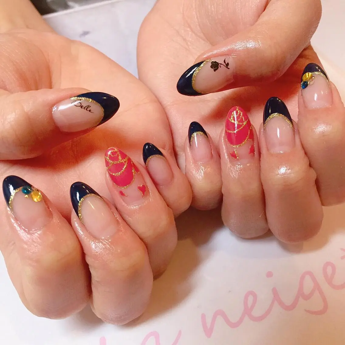 ネイル ロングネイル La neige* yuki 🐩🌙のネイルデザイン
