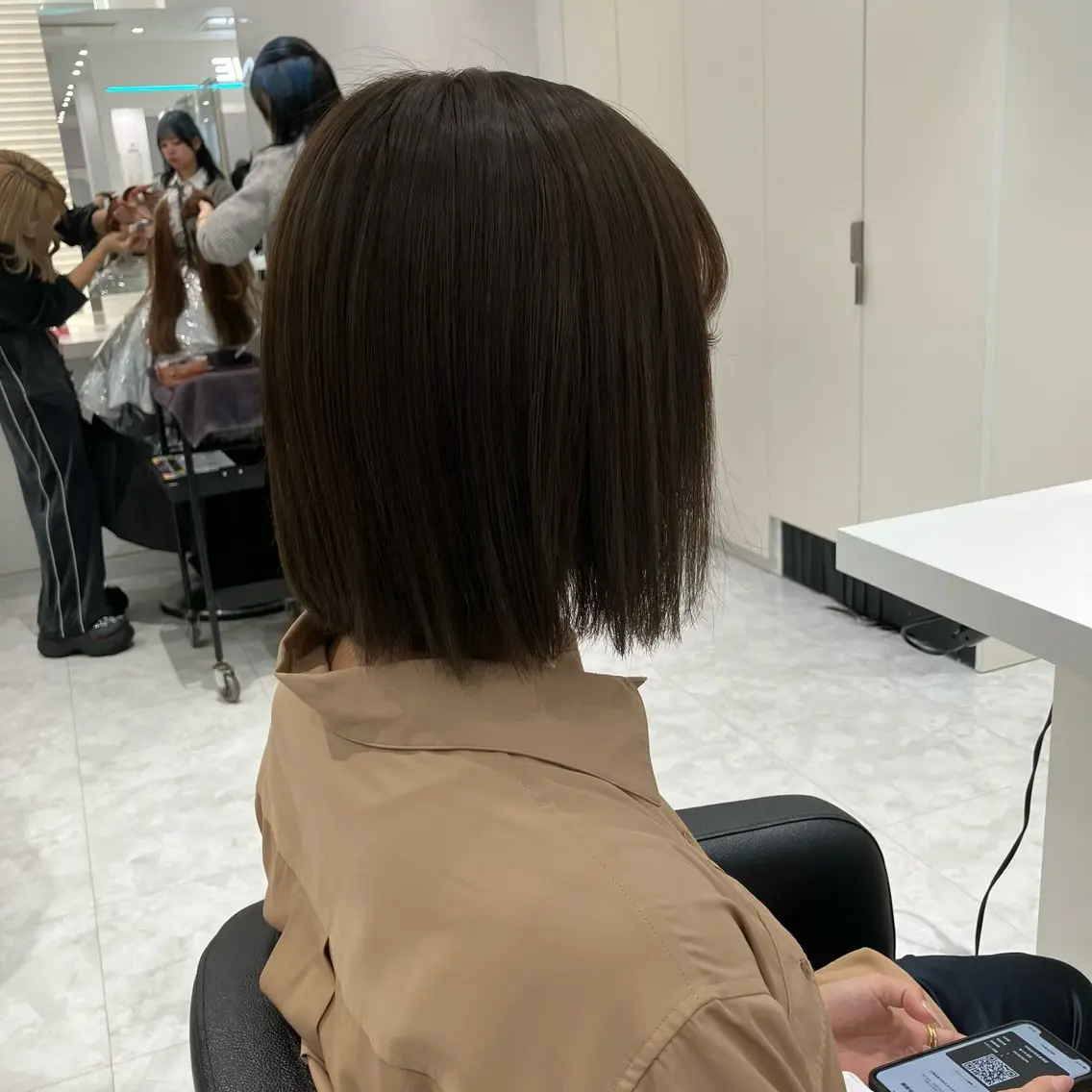 ミディアム カラー ヘアアレンジ 💓色落ちまで綺麗な 垢抜けカラー💓のヘアスタイル