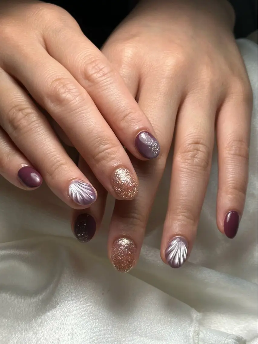 ネイル オーロラネイル フットネイル フレンチネイル ジェルネイル マグネットネイル ハンドネイル kiki nail たまプラーザのネイルデザイン