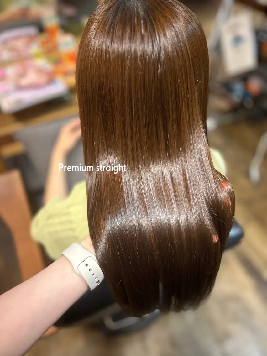 『初めてご来店の方限定』【美髪🪽】美髪縮毛矯正+カット+髪質改善cureトリートメント🫧の写真