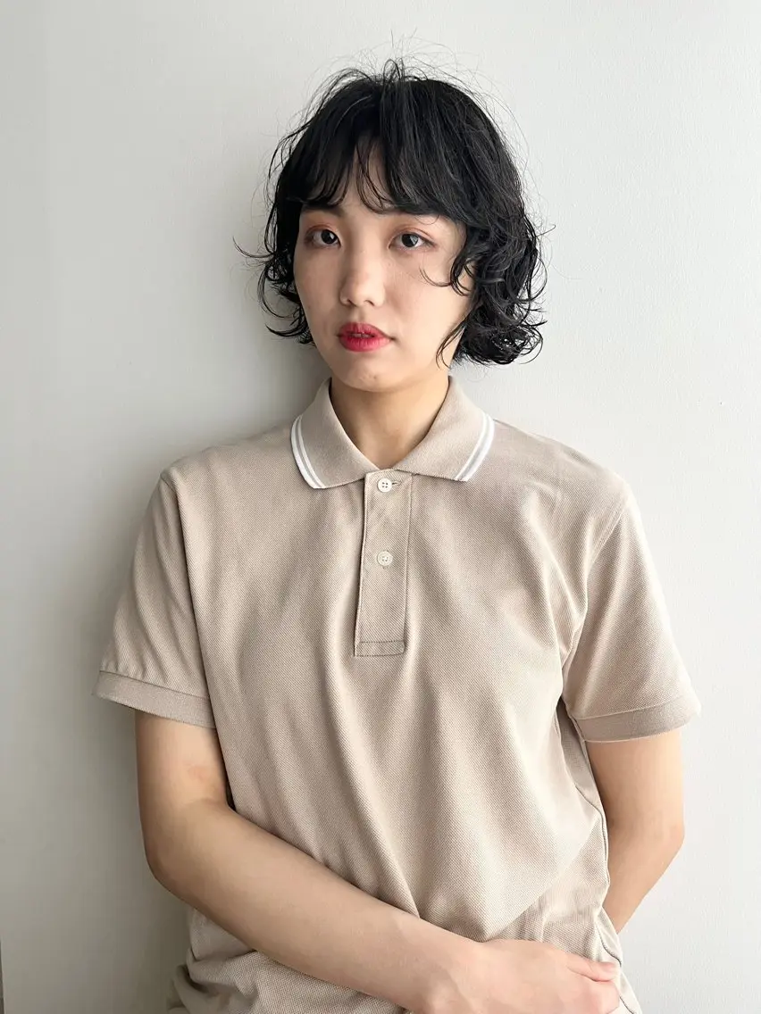 ショート パーマ カット パーマ 🌿haco / パーマ/ユリナ🕊️のヘアスタイル