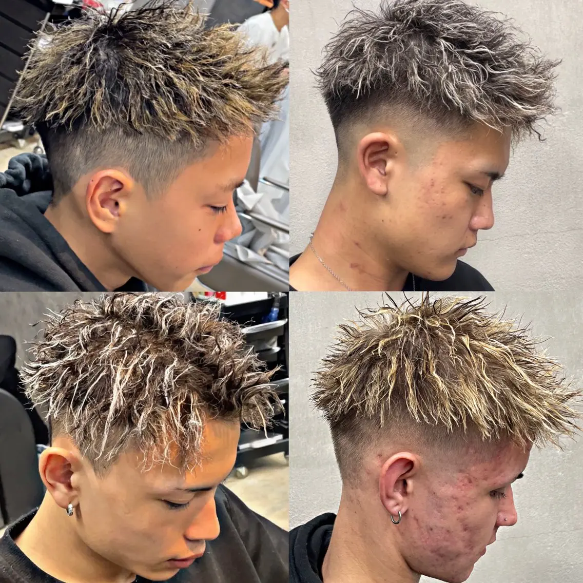 ショート カラー パーマ メンズ ブリーチモデル募集中 /伊藤優真のヘアスタイル