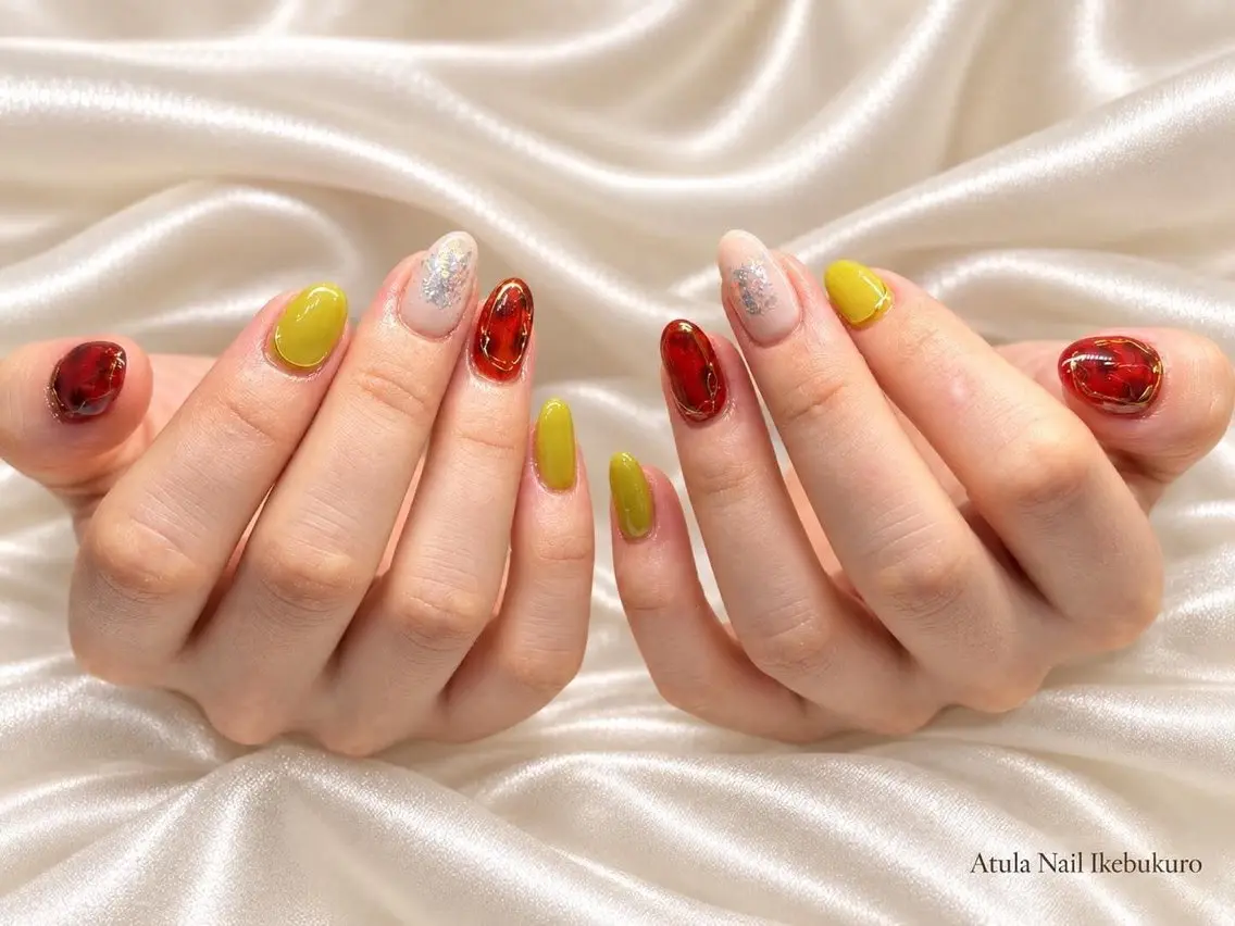ネイル ハンドネイル ATULA nail Mariのネイルデザイン
