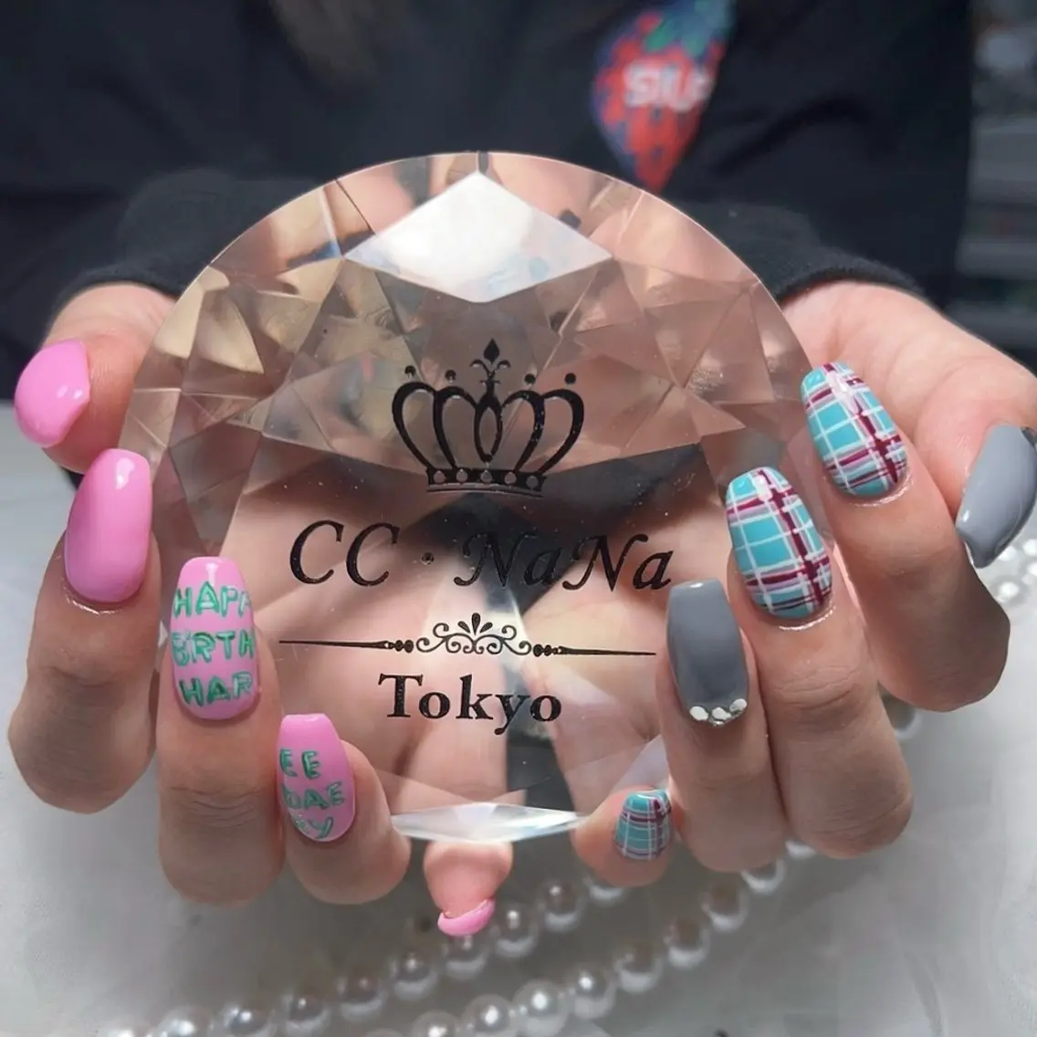 ネイル ハンドネイル 💎CC・NaNa 韓国風ネイル🌙Cのネイルデザイン
